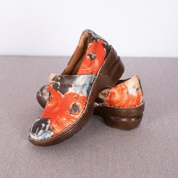 BOC BORN Floral Fabric Peggy Clog Women's SZ 8 Casual Comfort Lagenlook Art Boho - Picture 3 of 6